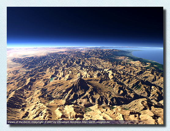 Damavand Volcano in Central Part of Alborz Mountains