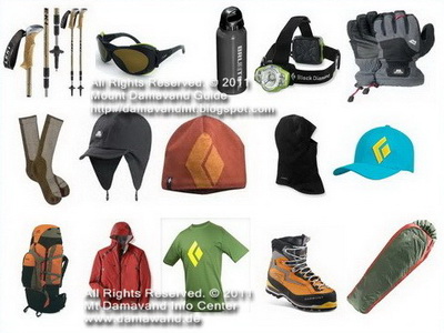Mount Damavand Trekking Tour Equipment List